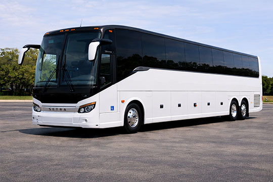 56-passenger charter bus available for charter in Daly City, CA